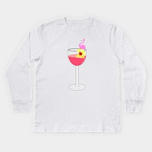 TROPICAL COCKTAILS Kids Long Sleeve T-Shirt